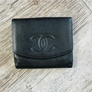 Chanel Timeless Caviar Bi Fold Wallet